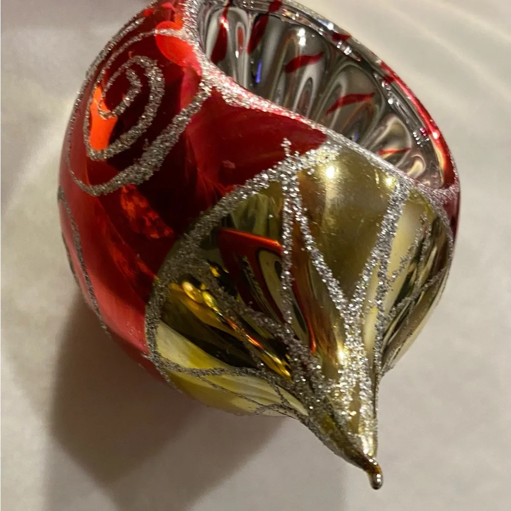 Set of 5 Vintage Multicolor Shiny Brite Ornaments Christmas Collectables - Picture 10 of 14